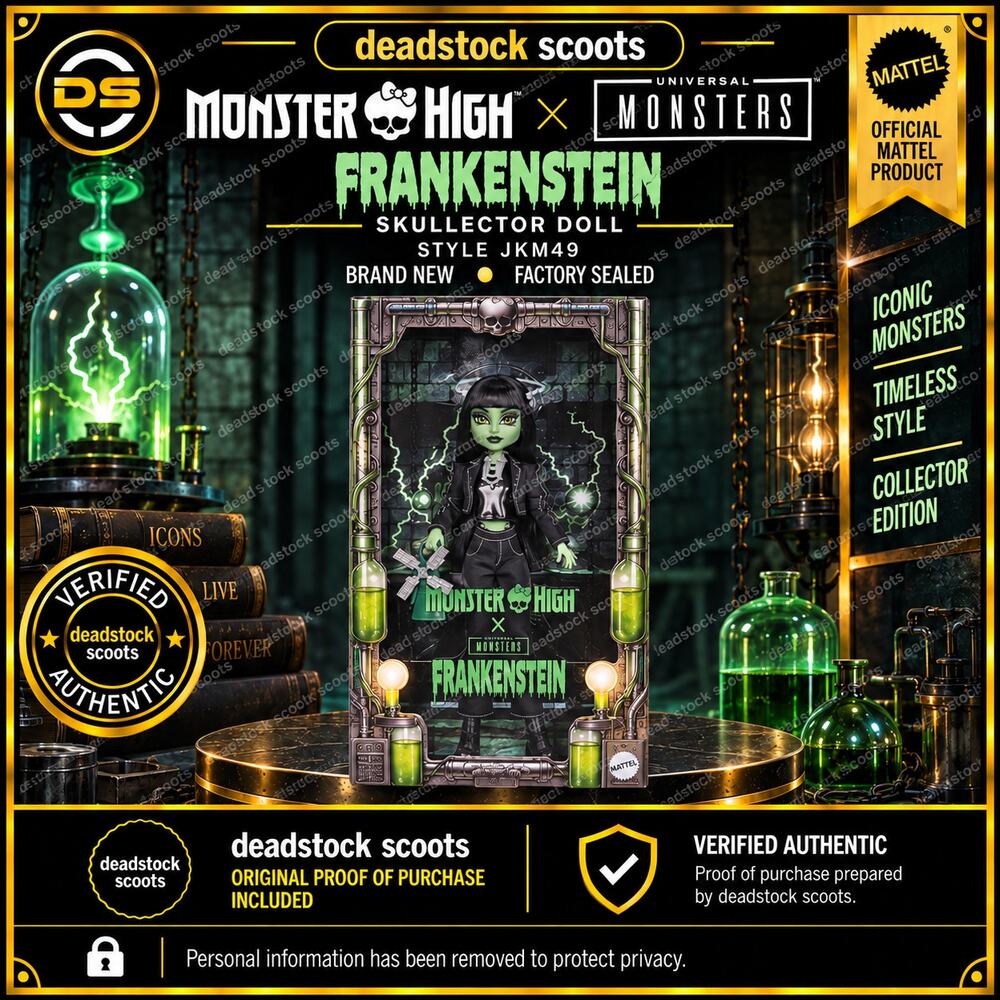 Monster High x Universal Monsters Frankenstein Skullector Doll JKM49 Mattel
